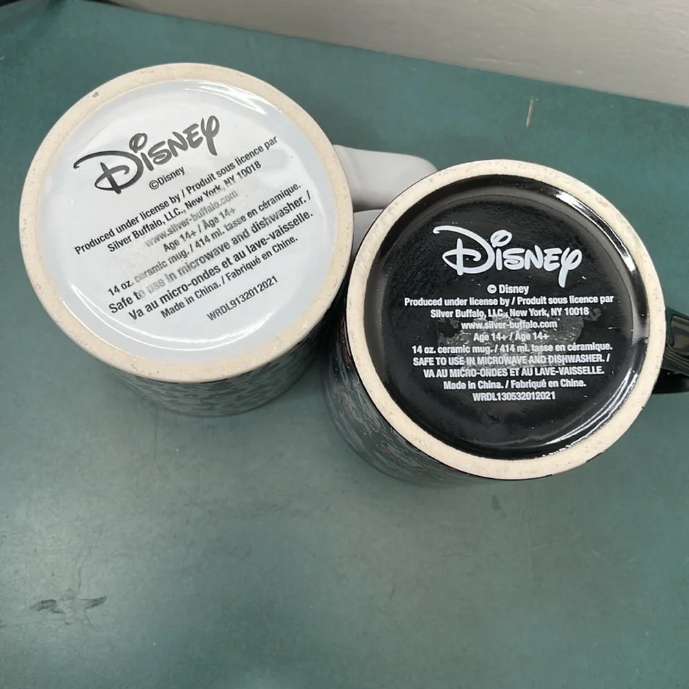 New Disney Mickey and Minnie mouse coffee mug set